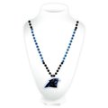 Caseys Carolina Panthers Beads with Medallion Mardi Gras Style 9474654397